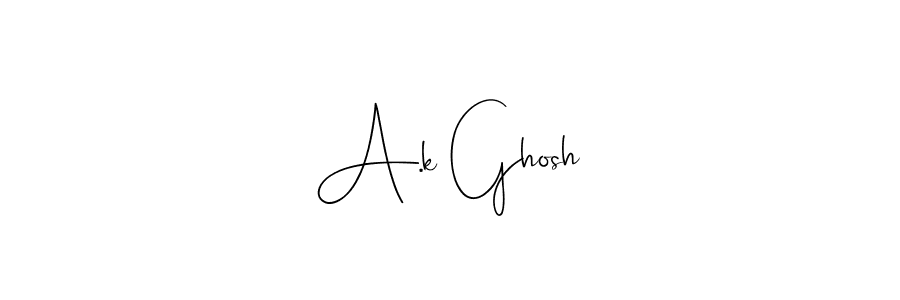 You can use this online signature creator to create a handwritten signature for the name A.k Ghosh. This is the best online autograph maker. A.k Ghosh signature style 4 images and pictures png