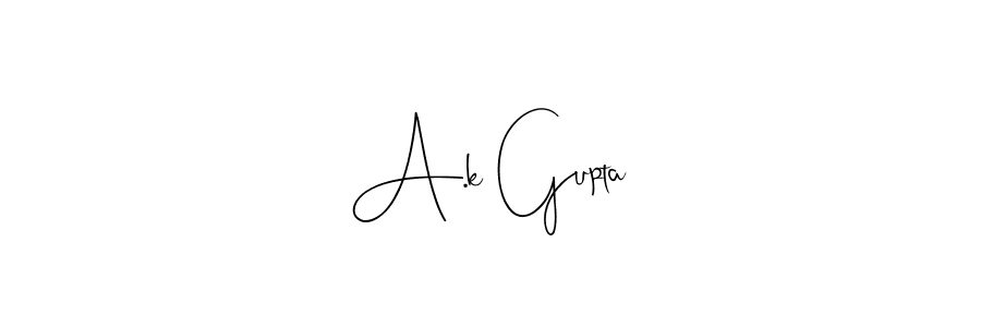 Design your own signature with our free online signature maker. With this signature software, you can create a handwritten (Andilay-7BmLP) signature for name A.k Gupta. A.k Gupta signature style 4 images and pictures png