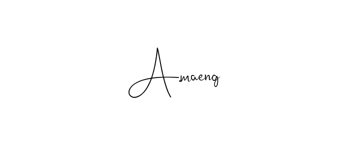 Make a beautiful signature design for name A.maeng. Use this online signature maker to create a handwritten signature for free. A.maeng signature style 4 images and pictures png