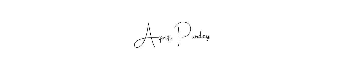 How to Draw A.priti Pandey signature style? Andilay-7BmLP is a latest design signature styles for name A.priti Pandey. A.priti Pandey signature style 4 images and pictures png