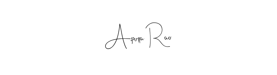 How to Draw A.pulla Rao signature style? Andilay-7BmLP is a latest design signature styles for name A.pulla Rao. A.pulla Rao signature style 4 images and pictures png