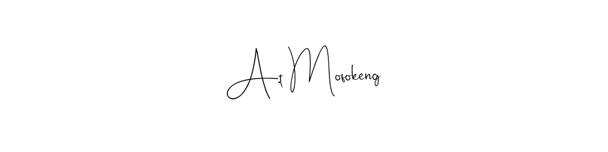 if you are searching for the best signature style for your name A.t Mofokeng. so please give up your signature search. here we have designed multiple signature styles  using Andilay-7BmLP. A.t Mofokeng signature style 4 images and pictures png