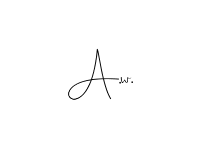 Also we have A.w. name is the best signature style. Create professional handwritten signature collection using Andilay-7BmLP autograph style. A.w. signature style 4 images and pictures png