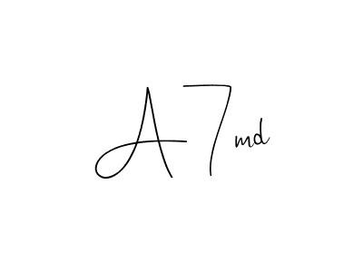 Make a beautiful signature design for name A7md. Use this online signature maker to create a handwritten signature for free. A7md signature style 4 images and pictures png