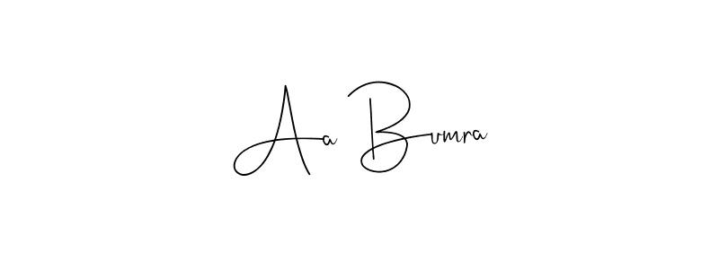 Andilay-7BmLP is a professional signature style that is perfect for those who want to add a touch of class to their signature. It is also a great choice for those who want to make their signature more unique. Get Aa Bumra name to fancy signature for free. Aa Bumra signature style 4 images and pictures png