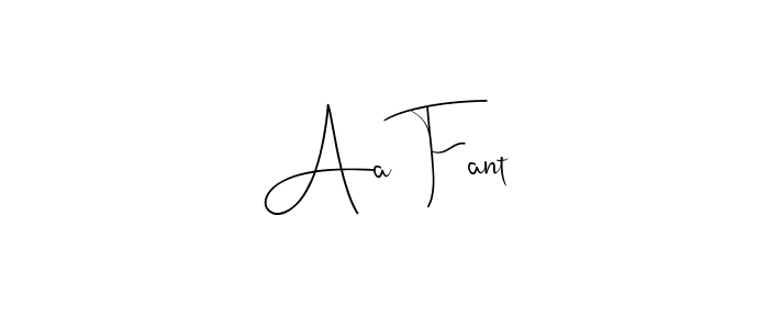 Here are the top 10 professional signature styles for the name Aa Fant. These are the best autograph styles you can use for your name. Aa Fant signature style 4 images and pictures png