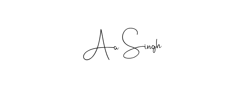 Similarly Andilay-7BmLP is the best handwritten signature design. Signature creator online .You can use it as an online autograph creator for name Aa Singh. Aa Singh signature style 4 images and pictures png