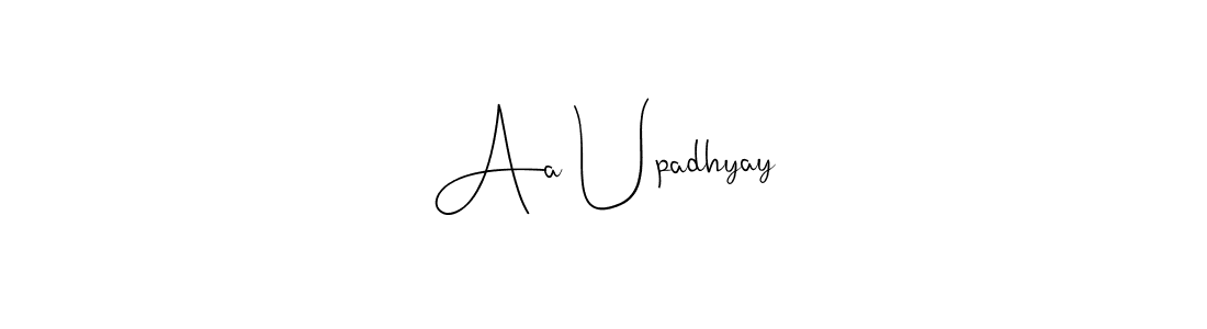 How to make Aa Upadhyay signature? Andilay-7BmLP is a professional autograph style. Create handwritten signature for Aa Upadhyay name. Aa Upadhyay signature style 4 images and pictures png
