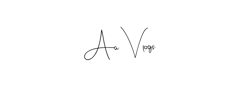 Also we have Aa Vlogs name is the best signature style. Create professional handwritten signature collection using Andilay-7BmLP autograph style. Aa Vlogs signature style 4 images and pictures png