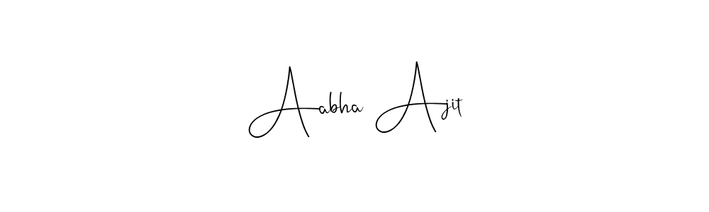 Aabha Ajit stylish signature style. Best Handwritten Sign (Andilay-7BmLP) for my name. Handwritten Signature Collection Ideas for my name Aabha Ajit. Aabha Ajit signature style 4 images and pictures png