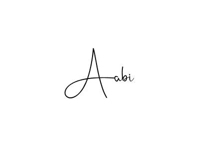 How to make Aabi signature? Andilay-7BmLP is a professional autograph style. Create handwritten signature for Aabi name. Aabi signature style 4 images and pictures png