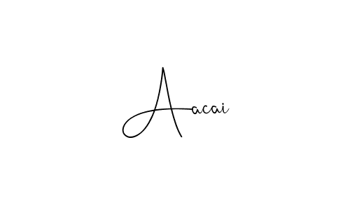 You should practise on your own different ways (Andilay-7BmLP) to write your name (Aacai) in signature. don't let someone else do it for you. Aacai signature style 4 images and pictures png