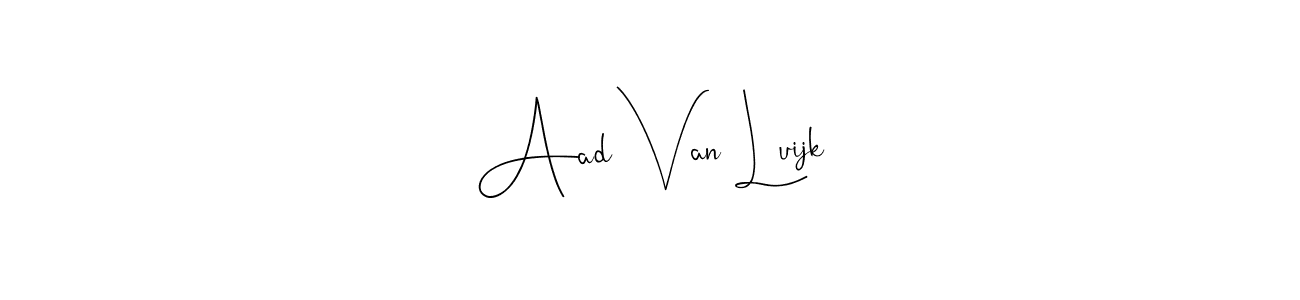 if you are searching for the best signature style for your name Aad Van Luijk. so please give up your signature search. here we have designed multiple signature styles  using Andilay-7BmLP. Aad Van Luijk signature style 4 images and pictures png