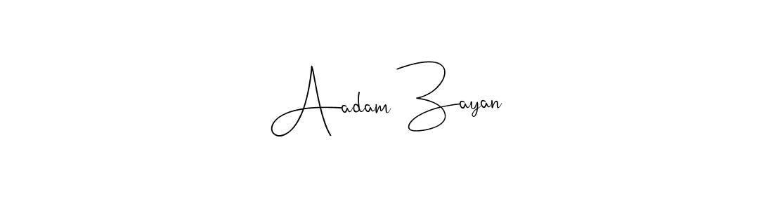 if you are searching for the best signature style for your name Aadam Zayan. so please give up your signature search. here we have designed multiple signature styles  using Andilay-7BmLP. Aadam Zayan signature style 4 images and pictures png