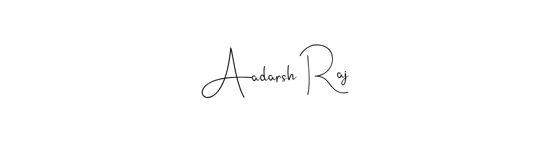 You should practise on your own different ways (Andilay-7BmLP) to write your name (Aadarsh Raj) in signature. don't let someone else do it for you. Aadarsh Raj signature style 4 images and pictures png