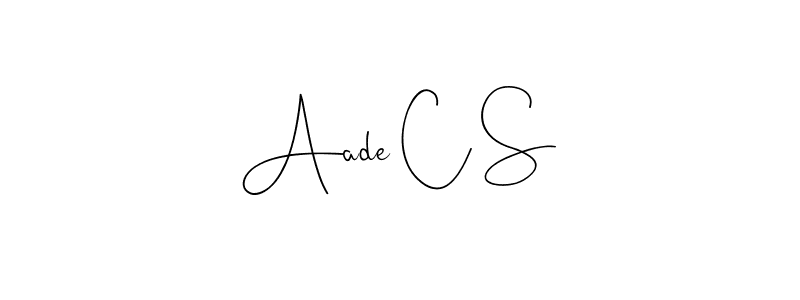 Also we have Aade C S name is the best signature style. Create professional handwritten signature collection using Andilay-7BmLP autograph style. Aade C S signature style 4 images and pictures png