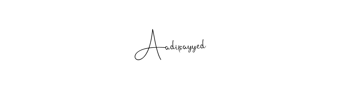 Make a beautiful signature design for name Aadilsayyed. With this signature (Andilay-7BmLP) style, you can create a handwritten signature for free. Aadilsayyed signature style 4 images and pictures png