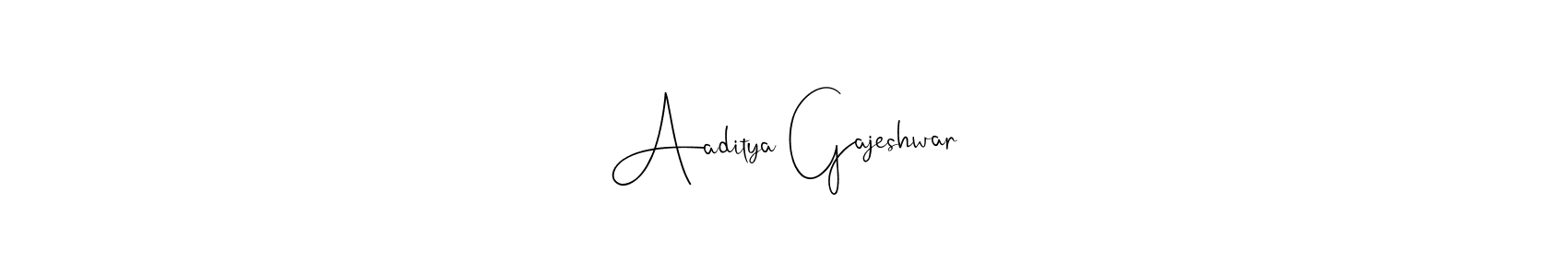 How to make Aaditya Gajeshwar signature? Andilay-7BmLP is a professional autograph style. Create handwritten signature for Aaditya Gajeshwar name. Aaditya Gajeshwar signature style 4 images and pictures png