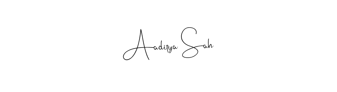 Design your own signature with our free online signature maker. With this signature software, you can create a handwritten (Andilay-7BmLP) signature for name Aaditya Sah. Aaditya Sah signature style 4 images and pictures png