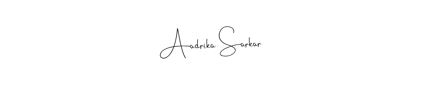 Design your own signature with our free online signature maker. With this signature software, you can create a handwritten (Andilay-7BmLP) signature for name Aadrika Sarkar. Aadrika Sarkar signature style 4 images and pictures png