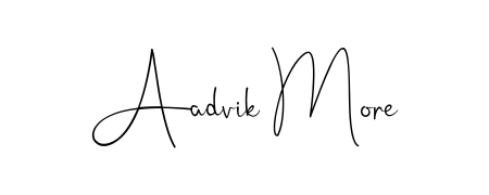 Aadvik More stylish signature style. Best Handwritten Sign (Andilay-7BmLP) for my name. Handwritten Signature Collection Ideas for my name Aadvik More. Aadvik More signature style 4 images and pictures png