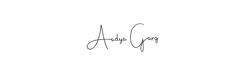 Make a beautiful signature design for name Aadya Garg. Use this online signature maker to create a handwritten signature for free. Aadya Garg signature style 4 images and pictures png