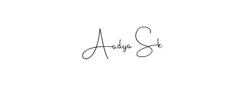 It looks lik you need a new signature style for name Aadya Sk. Design unique handwritten (Andilay-7BmLP) signature with our free signature maker in just a few clicks. Aadya Sk signature style 4 images and pictures png