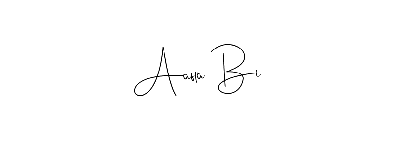 How to make Aafta Bi signature? Andilay-7BmLP is a professional autograph style. Create handwritten signature for Aafta Bi name. Aafta Bi signature style 4 images and pictures png
