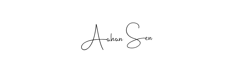 How to make Aahan Sen signature? Andilay-7BmLP is a professional autograph style. Create handwritten signature for Aahan Sen name. Aahan Sen signature style 4 images and pictures png