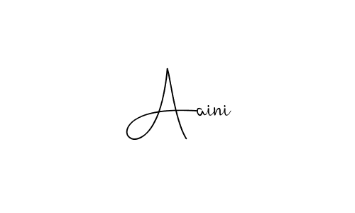 Make a beautiful signature design for name Aaini. Use this online signature maker to create a handwritten signature for free. Aaini signature style 4 images and pictures png