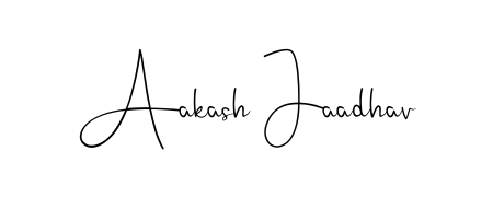 Create a personalized artistic stamp with Aakash Jaadhav in Andilay-7BmLP font. Perfect for visual artists, designers, and influencers. Aakash Jaadhav signature style 4 images and pictures png