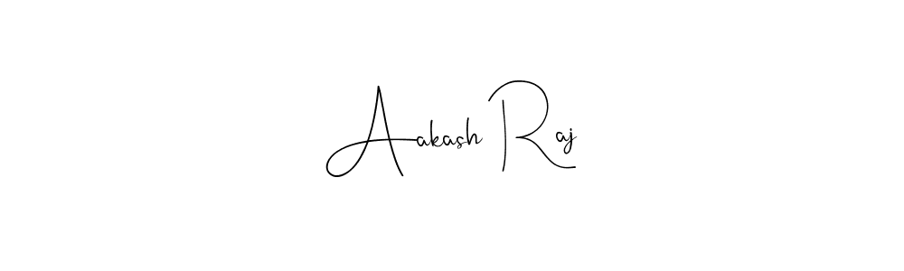 Use a signature maker to create a handwritten signature online. With this signature software, you can design (Andilay-7BmLP) your own signature for name Aakash Raj. Aakash Raj signature style 4 images and pictures png