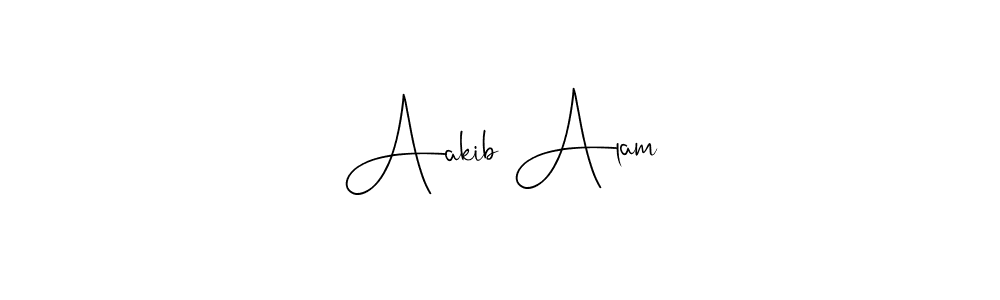 Make a beautiful signature design for name Aakib Alam. With this signature (Andilay-7BmLP) style, you can create a handwritten signature for free. Aakib Alam signature style 4 images and pictures png