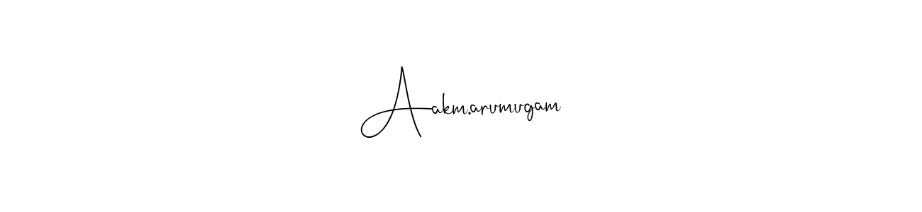 Use a signature maker to create a handwritten signature online. With this signature software, you can design (Andilay-7BmLP) your own signature for name Aakm.arumugam. Aakm.arumugam signature style 4 images and pictures png