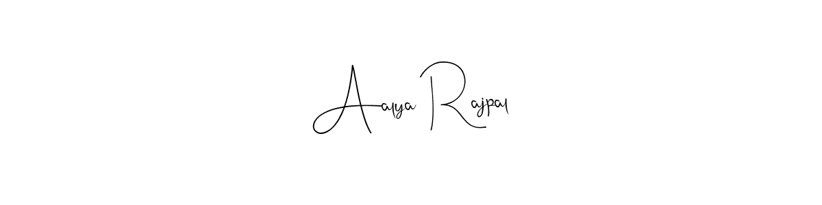 You should practise on your own different ways (Andilay-7BmLP) to write your name (Aalya Rajpal) in signature. don't let someone else do it for you. Aalya Rajpal signature style 4 images and pictures png