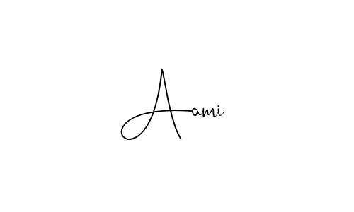 You can use this online signature creator to create a handwritten signature for the name Aami . This is the best online autograph maker. Aami  signature style 4 images and pictures png