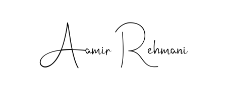 A dynamic signature style for Aamir Rehmani using Andilay-7BmLP script. Designed to look authentic, handwritten, and professional. Aamir Rehmani signature style 4 images and pictures png