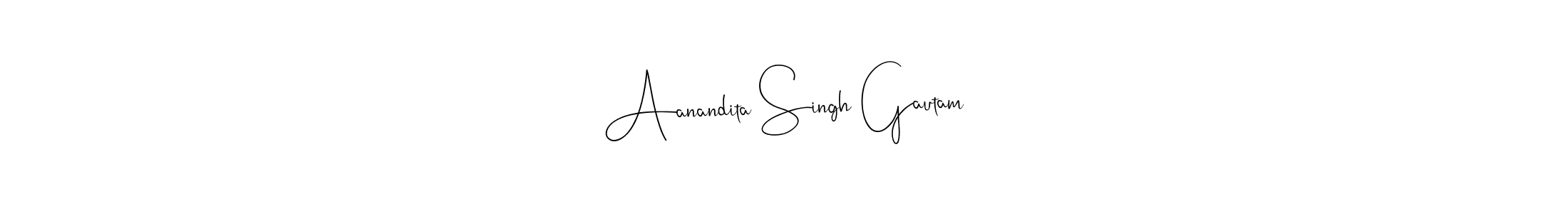 Make a short Aanandita Singh Gautam signature style. Manage your documents anywhere anytime using Andilay-7BmLP. Create and add eSignatures, submit forms, share and send files easily. Aanandita Singh Gautam signature style 4 images and pictures png
