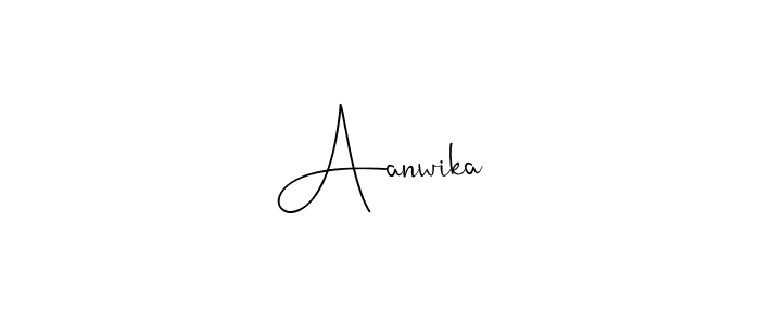 Create a beautiful signature design for name Aanwika. With this signature (Andilay-7BmLP) fonts, you can make a handwritten signature for free. Aanwika signature style 4 images and pictures png