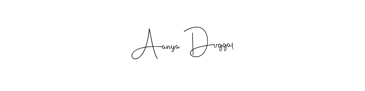 Use a signature maker to create a handwritten signature online. With this signature software, you can design (Andilay-7BmLP) your own signature for name Aanya Duggal. Aanya Duggal signature style 4 images and pictures png