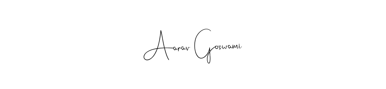 Make a beautiful signature design for name Aarav Goswami. With this signature (Andilay-7BmLP) style, you can create a handwritten signature for free. Aarav Goswami signature style 4 images and pictures png