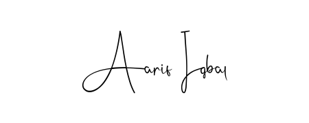 Discover how Aarif Iqbal looks in an executive cursive font (Andilay-7BmLP). Perfect for legal documents, invoices, and certificates. Aarif Iqbal signature style 4 images and pictures png