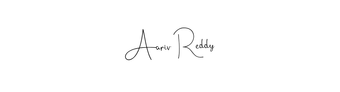 Make a beautiful signature design for name Aariv Reddy. With this signature (Andilay-7BmLP) style, you can create a handwritten signature for free. Aariv Reddy signature style 4 images and pictures png