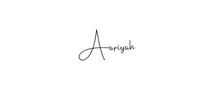 Aariyah stylish signature style. Best Handwritten Sign (Andilay-7BmLP) for my name. Handwritten Signature Collection Ideas for my name Aariyah. Aariyah signature style 4 images and pictures png