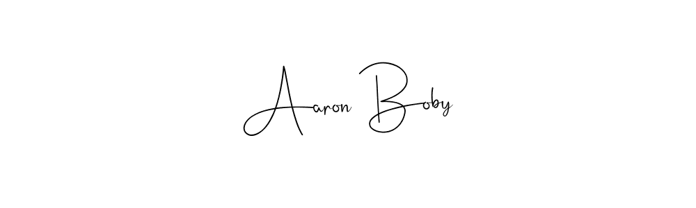 How to make Aaron Boby signature? Andilay-7BmLP is a professional autograph style. Create handwritten signature for Aaron Boby name. Aaron Boby signature style 4 images and pictures png