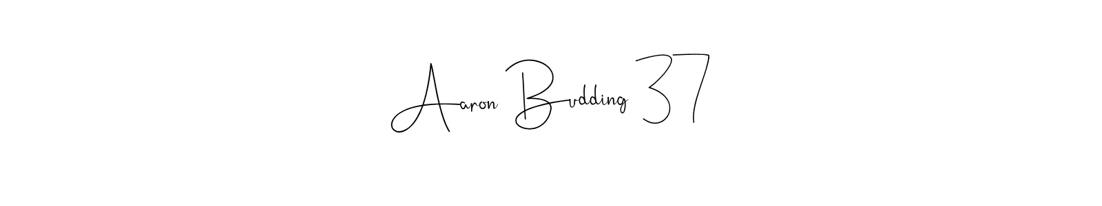 Design your own signature with our free online signature maker. With this signature software, you can create a handwritten (Andilay-7BmLP) signature for name Aaron Budding 37. Aaron Budding 37 signature style 4 images and pictures png