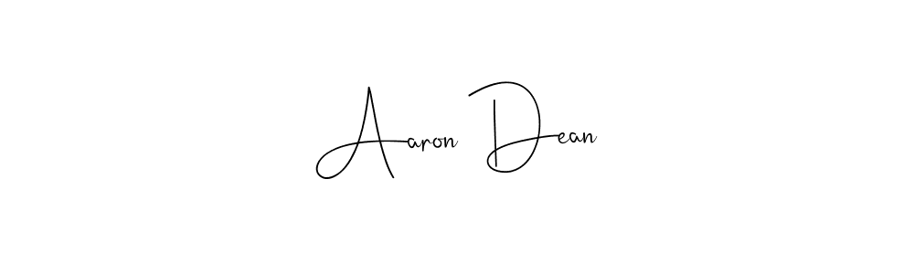 Make a beautiful signature design for name Aaron Dean. Use this online signature maker to create a handwritten signature for free. Aaron Dean signature style 4 images and pictures png