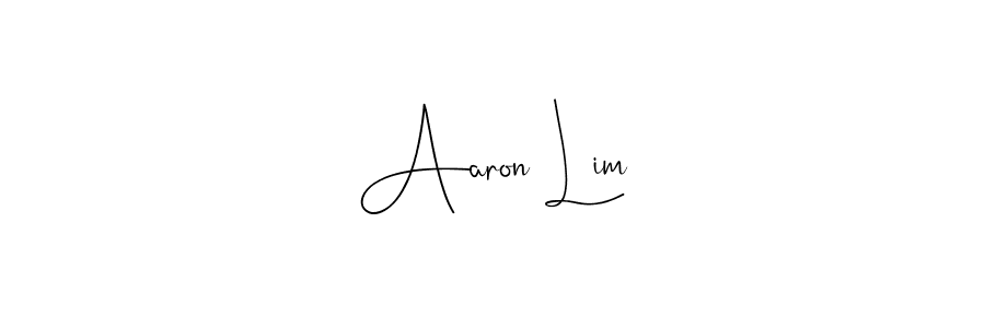 Aaron Lim stylish signature style. Best Handwritten Sign (Andilay-7BmLP) for my name. Handwritten Signature Collection Ideas for my name Aaron Lim. Aaron Lim signature style 4 images and pictures png