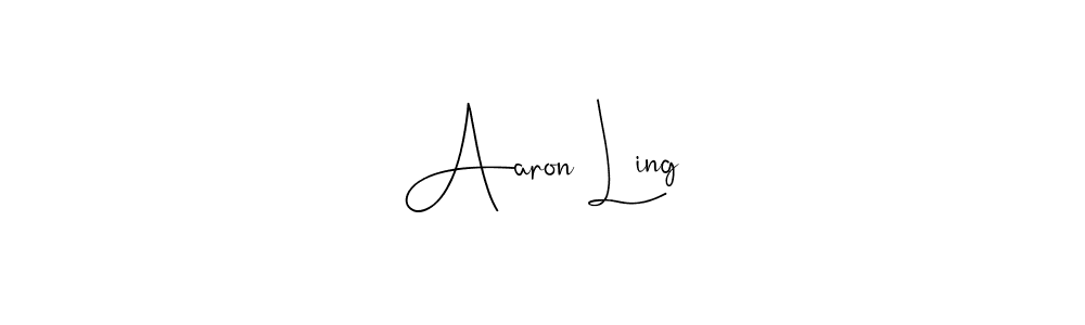 Use a signature maker to create a handwritten signature online. With this signature software, you can design (Andilay-7BmLP) your own signature for name Aaron Ling. Aaron Ling signature style 4 images and pictures png