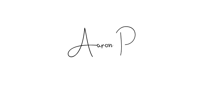 It looks lik you need a new signature style for name Aaron P. Design unique handwritten (Andilay-7BmLP) signature with our free signature maker in just a few clicks. Aaron P signature style 4 images and pictures png